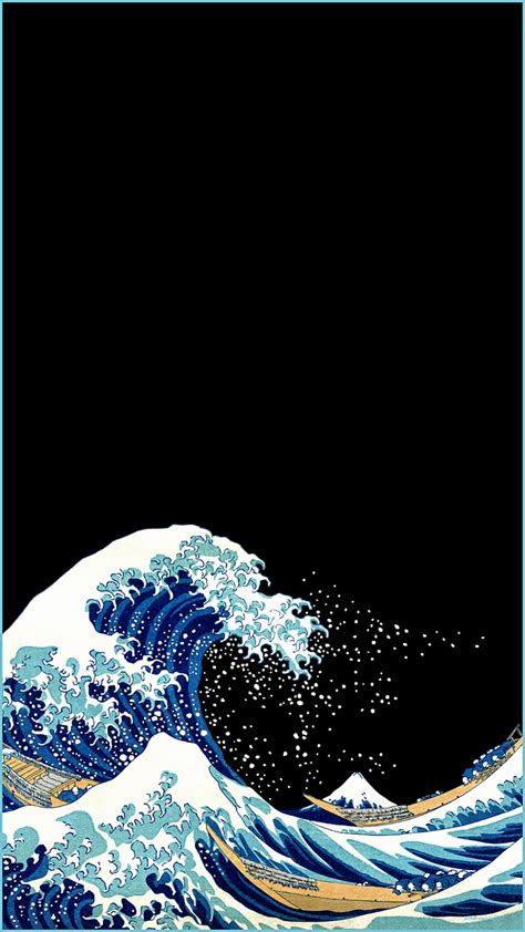 AMOLED Great Wave Off Kanagawa HD phone wallpaper | Pxfuel