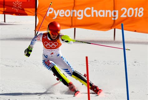 Alpine Skiing Women's Slalom at 2018 Winter Olympics photos