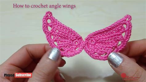 How to crochet Angle Wings - YouTube