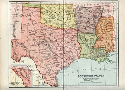 Ic87 020A 19 Maps Of Texas And Louisiana | Settoplinux - Texas ...