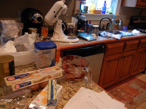 Messy Kitchen After Baking