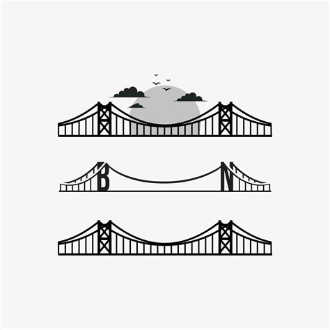 Bridge vector design and illustration for logo or icon 11601281 Vector ...