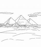 Pyramids Of Giza Coloring Page Coloring Pages sketch template