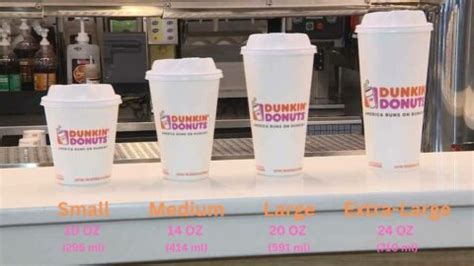 Dunkin' Cup Sizes: All Coffee Sizes & Prices Explained 2024