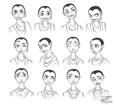 ArtStation - Shil's Face Expressions Sheet