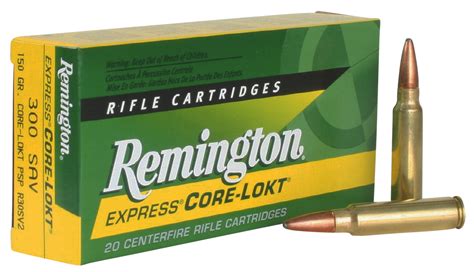 Rem Ammo R30SV2 Core-Lokt 300 Savage Pointed Soft Point 150 GR 20Box/1 – Foundry Outdoors