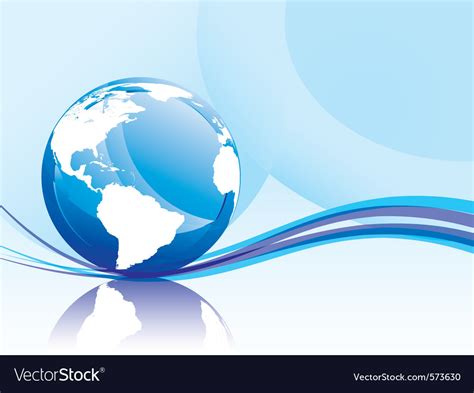 Background with globe Royalty Free Vector Image