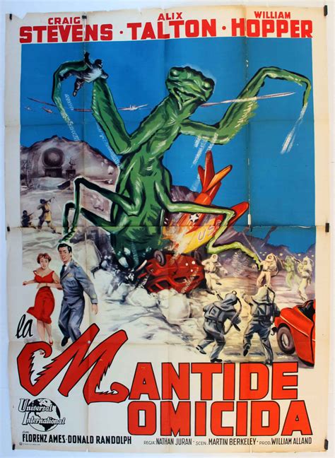 "LA MANTIDE OMICIDA" MOVIE POSTER - "THE DEADLY MANTIS" MOVIE POSTER