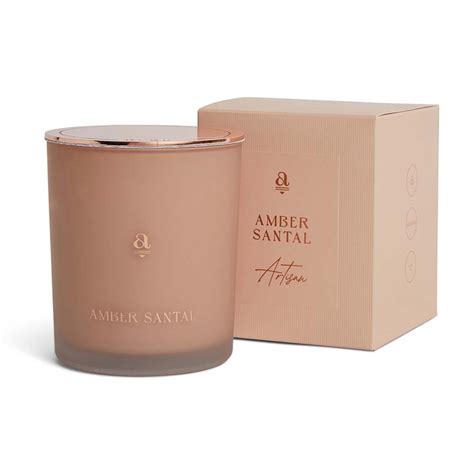 Amber Santal Artisan 2 Wick Scented Candle | dusk Fragrant Jar Candle