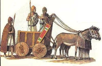 The Mesopotamians invented the chariot.