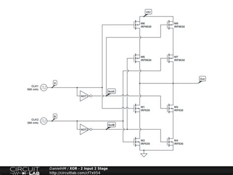 Cmos Circuit For Xor Gate - Circuit Diagram