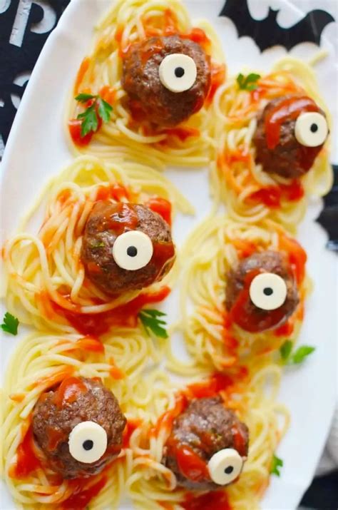 Zombie Eyes - Halloween Meatballs Recipe - COOK.ME