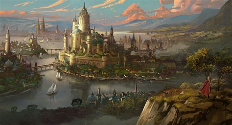 Pin by Captain Broombeard on inspiration - settings (worldbuilding) | Fantasy landscape, Fantasy ...