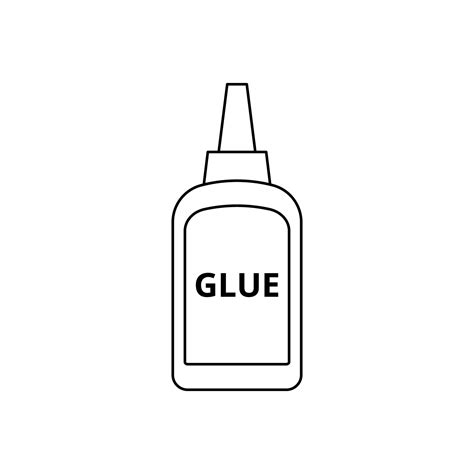 Glue Bottle line art 16182119 Vector Art at Vecteezy