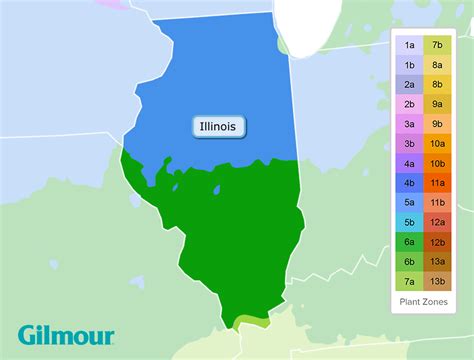 Illinois Planting Zones - Growing Zone Map | Gilmour