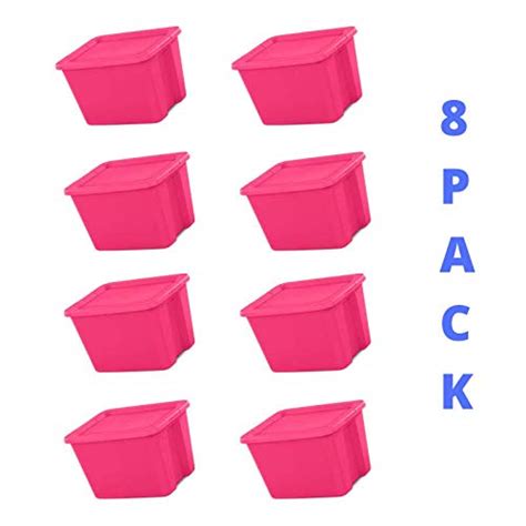 DOOR TROOPERS Storage Totes with Lid, Plastic Large Heavy Duty Reusable ...