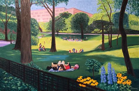 Summer in the Park Oil by Susan Sternau – Susan Sternau Studios