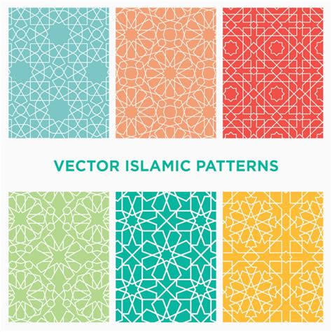 Download 6 Seamless Vector Islamic Arabic Geometric Patterns - Etsy ...