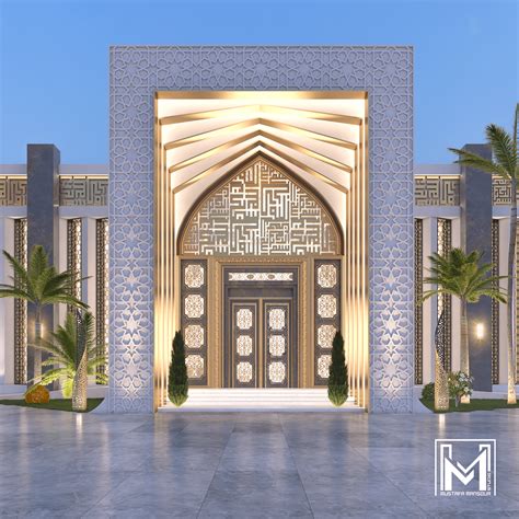 Modern Mosque in Sharjah on Behance | Mosque design islamic ...