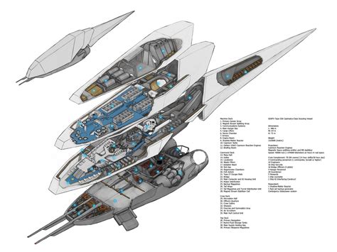 Space Ship Cross Section: Star Citizen, Star Wars Ships