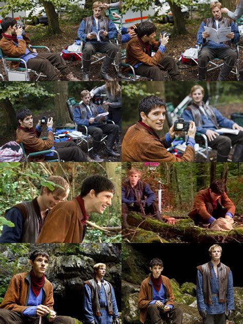 Merlin - Behind the Scenes - Merlin on BBC Fan Art (10104426) - Fanpop