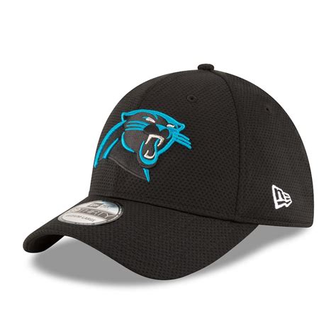 Men's Carolina Panthers New Era Black Sideline Tech 39THIRTY Flex Hat