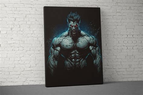 Werewolf Muscles Canvas Home Gym Decor Large Quote Wall Art ...