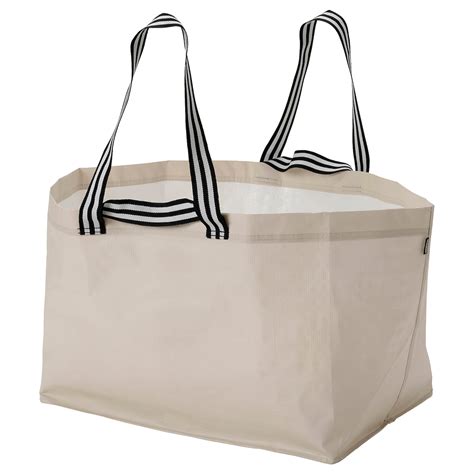 GÖRSNYGG carrier bag, large, light beige, 57x37x39 cm/71 l - IKEA