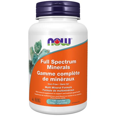 Full Spectrum Minerals Capsules - Now Foods Canada