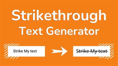 Strikethrough Text Generator 🤩 A̶d̶d̶ ̶S̶t̶r̶i̶k̶e̶ ̶t̶o̶ ̶y̶o̶u̶r̶ ̶t̶e̶x̶t̶