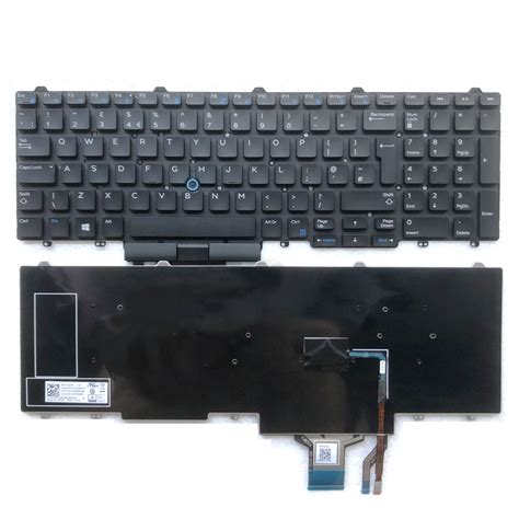 Dell Latitude E5550 E5570 E5580 UK Backlight Laptop Keyboard - Ok Computer Plus