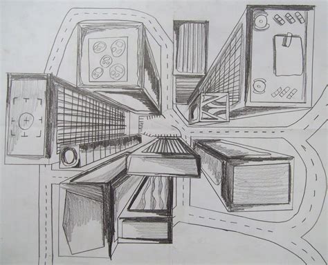 my artful nest: A new perspective... | Perspective art, Bird's eye view drawing, City drawing