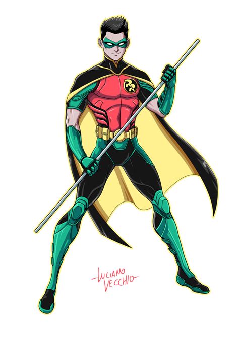 Red Robin Rebirth Digital Commission by LucianoVecchio on DeviantArt