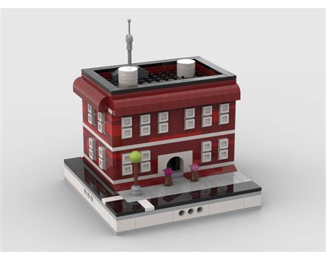 LEGO MOC Red House for Modular City by gabizon | Rebrickable - Build ...