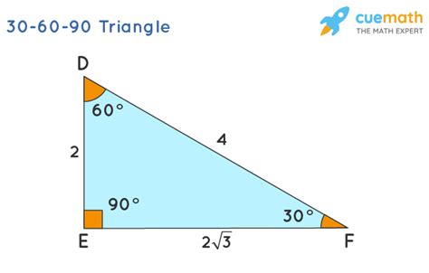 30-60-90 Triangle - Rules, Formula, Theorem, Sides, Examples