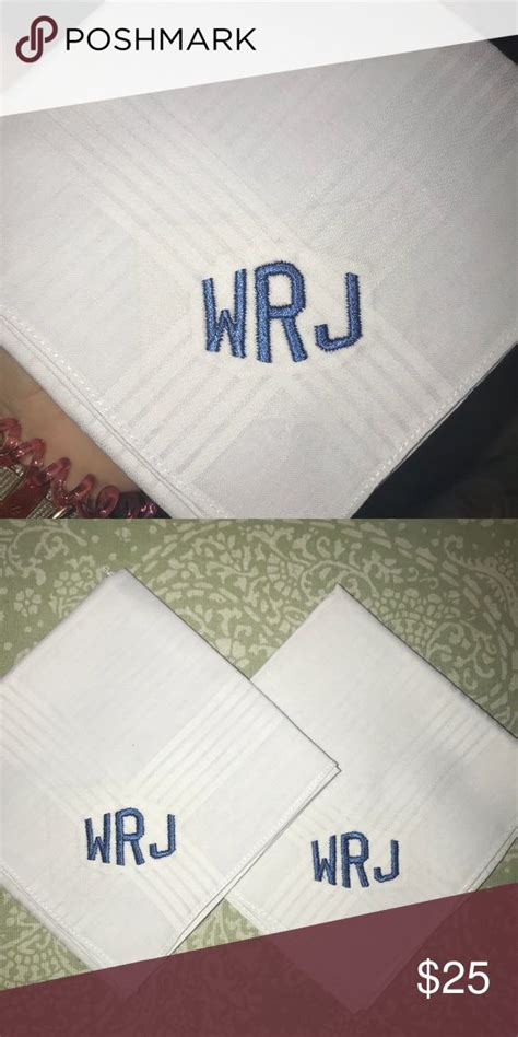 Monogrammed Hankies personalized | Monogram, Personalised, Hanky