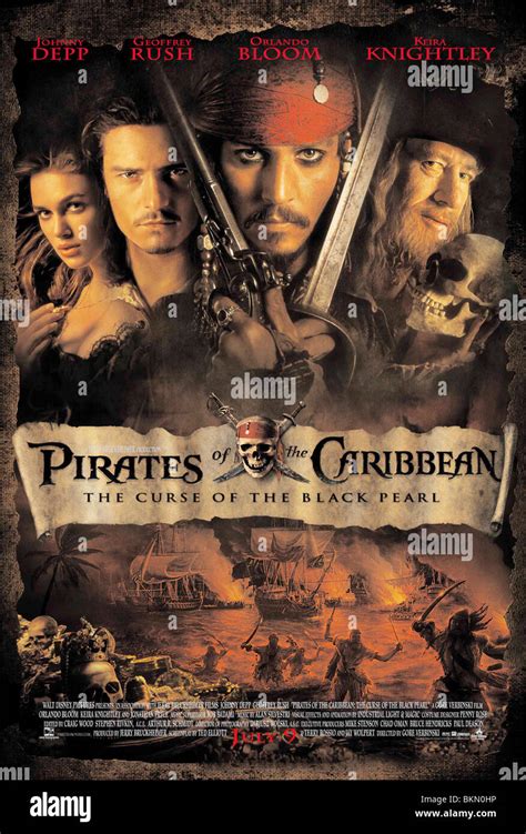 PIRATES OF THE CARIBBEAN: THE CURSE OF THE BLACK PEARL (2003) POSTER PIRC 001-POST Stock Photo ...