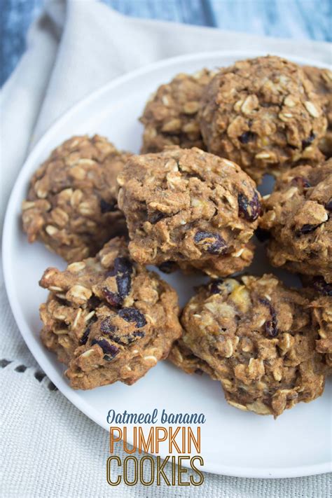 Oatmeal Banana Pumpkin Cookies | Vegan Recipe