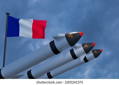 Nuclear Weapon France Nuclear Deterrent Missiles Stock Illustration ...