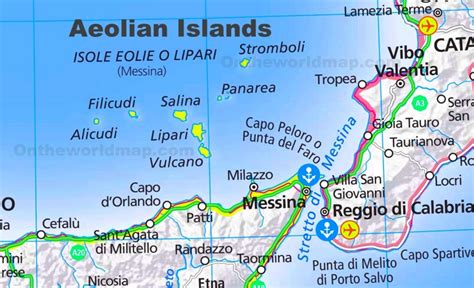 Isole Eolie - Mappa Turistica