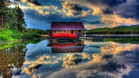 Wallpaper Maligne See, Jasper National Park HD: Widescreen: High ...