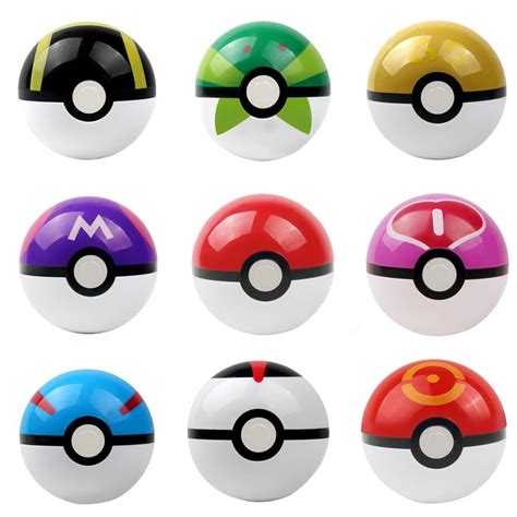 9PCS Pokemon pikachu Pokeball Cosplay Pop-up Master Great Ultra GS poke ...