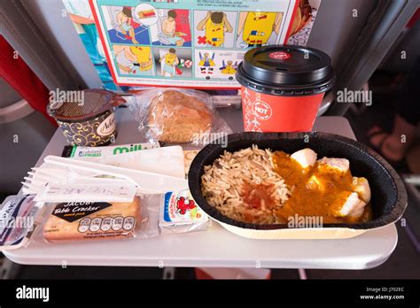 Airline food - a meal tray, Jet2 airline, on a 737-800 flight from ...