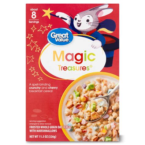 Great Value Magic Treasures Whole Grain Oat with Marshmallow Cereal, 11 ...