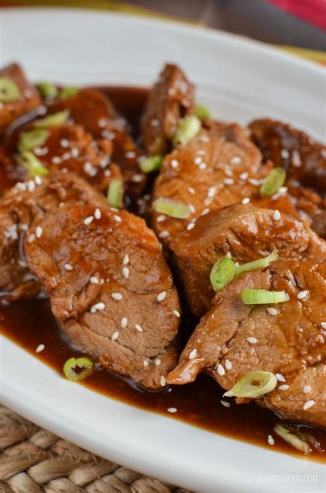 Instant Pot Teriyaki Pork Tenderloin | Slimming World Recipes