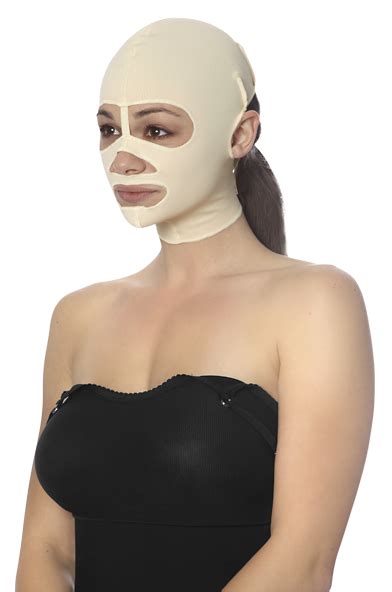 Full Facial Compression Garment w/ Open Eyes, Nose & Mouth (FM500) Marena- UNISEX, Marena, FM500 ...