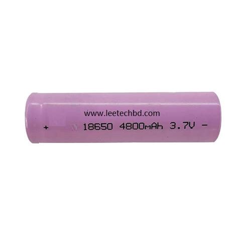 18650 3.7V 4800mAh Lithium Rechargeable Battery-Better Quality - leetechbd