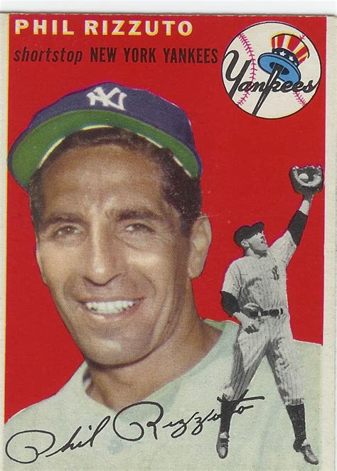 1954 Topps Phil Rizzuto | Baseball cards, Phil rizzuto, Baseball