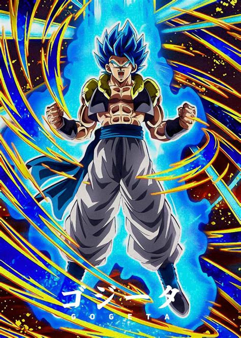 'Anime Dragonball Goku' Metal Poster - Team Awesome | Displate in 2020 ...