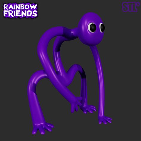 Archivo STL PURPLE FROM ROBLOX RAINBOW FRIENDS | 3D FAN ART・Objeto ...